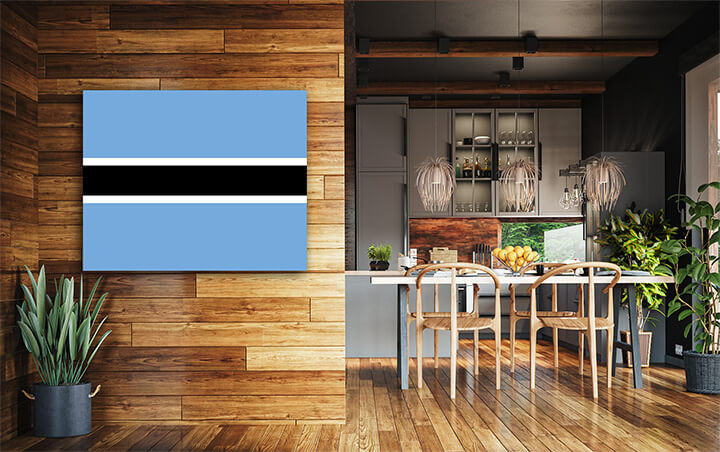 R3 0041 ML 0045 Botswana Flag AOAY4224