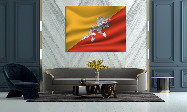 R4 0021 ML 0001 Bhutan Waving Flag AOAY4031