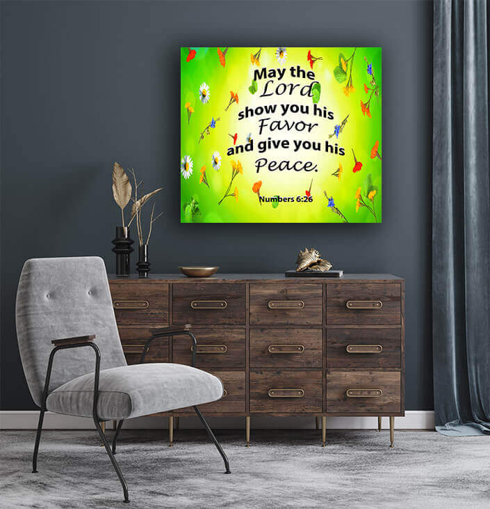 NUMBERS 6:26 May the Lord show you his favour and give you his peace. 09__AOAY3585