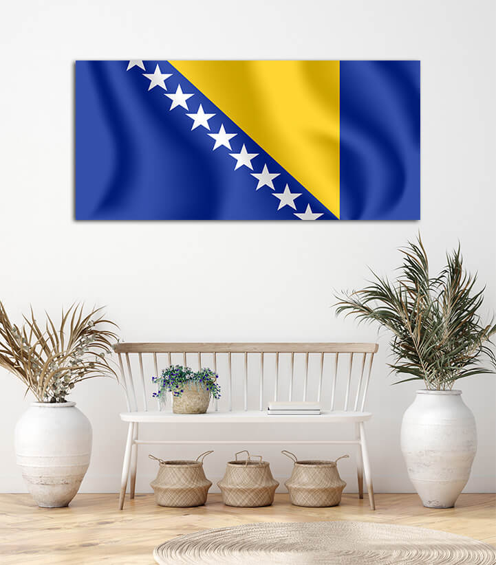 R7 0028 ML 0046 Bosnia and Herzegovina Waving Flag AOAY4197