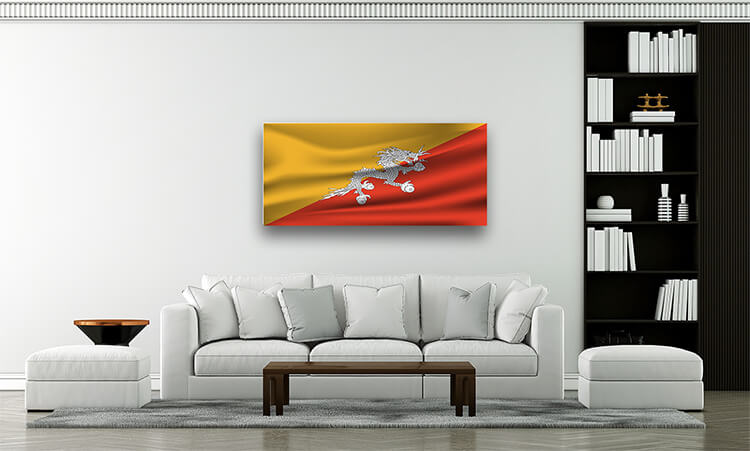 R8 0022 ML 0001 Bhutan Waving Flag AOAY4031