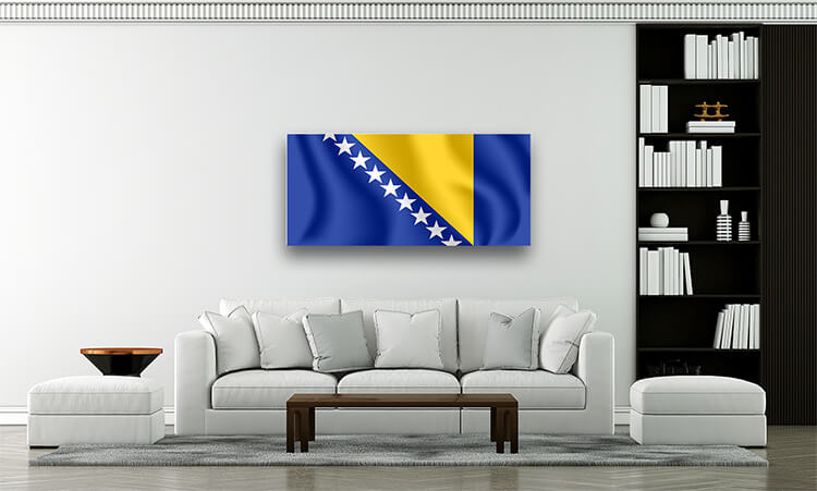 R8 0027 ML 0046 Bosnia and Herzegovina Waving Flag AOAY4197