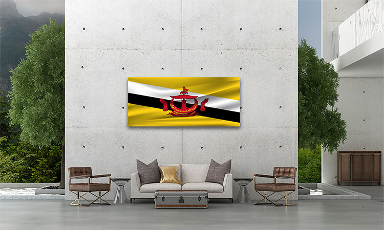 R9 0031 ML 0040 Brunei Waving Flag AOAY4029