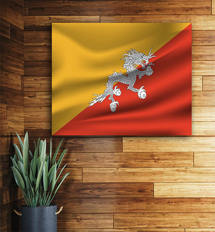 T1 0035 ML 0001 Bhutan Waving Flag AOAY4031
