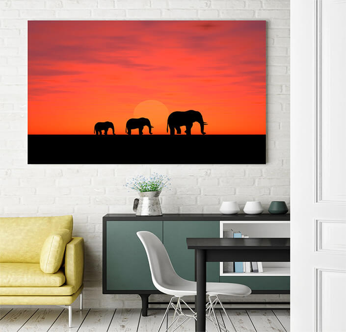 WEB 03 0023 ML 0035 2145231 elephants on a sundown AOAY4464