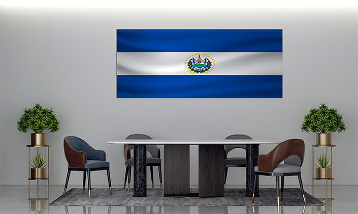 M2 0014 MP2 0007 El Salvador Waving Flag AOAY4309