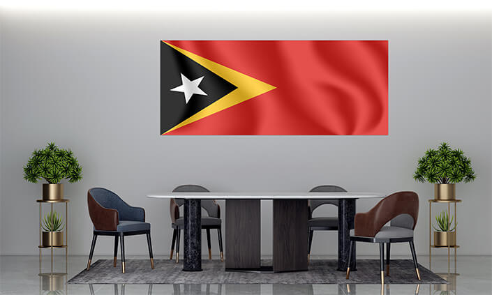 M2 0016 MP2 0009 East Timor (Timor Leste) Waving Flag AOAY4351