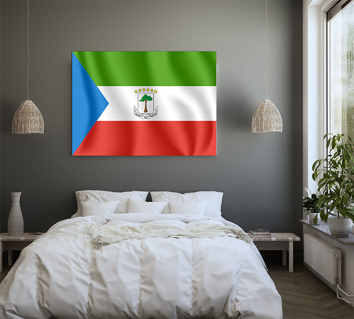 M4 0007 MP 0011 Equatorial Guinea Waving Flag AOAY4203 Copy