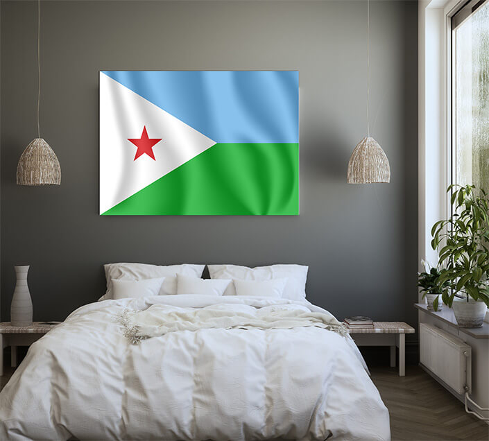 M4 0013 MP 0017 Djibouti Waving Flag AOAY4144