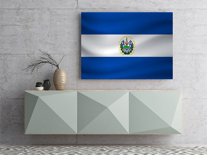 M4 0014 MP2 0007 El Salvador Waving Flag AOAY4309