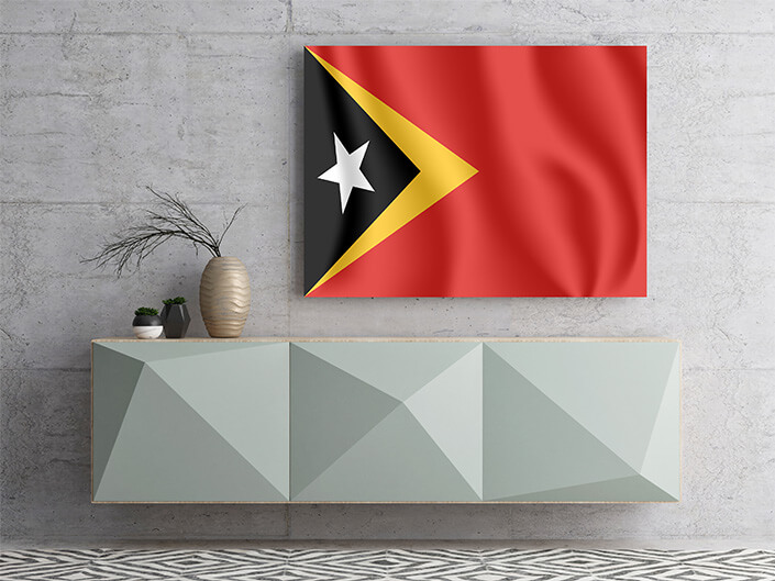 M4 0016 MP2 0009 East Timor (Timor Leste) Waving Flag AOAY4351