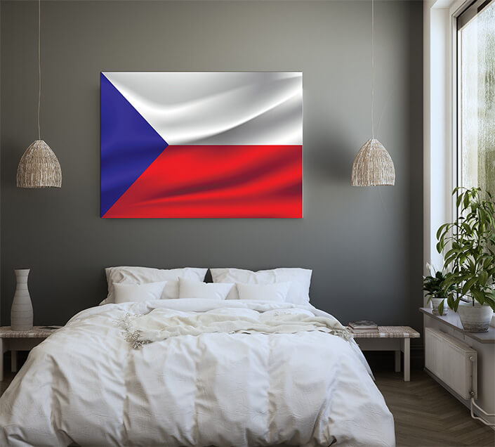 M4 0020 MP 0024 Czech Republic waving Flag AOAY4010