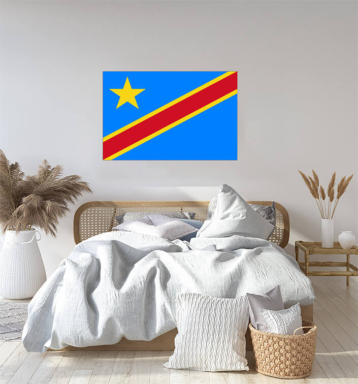 M5 0025 MP 0029 Democratic Republic of the Congo Flag AOAY4248