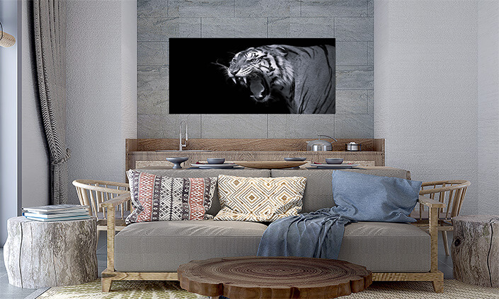 M5 0027 MP 0025 37844840 sumatran tiger roaring B&W AOAY4527