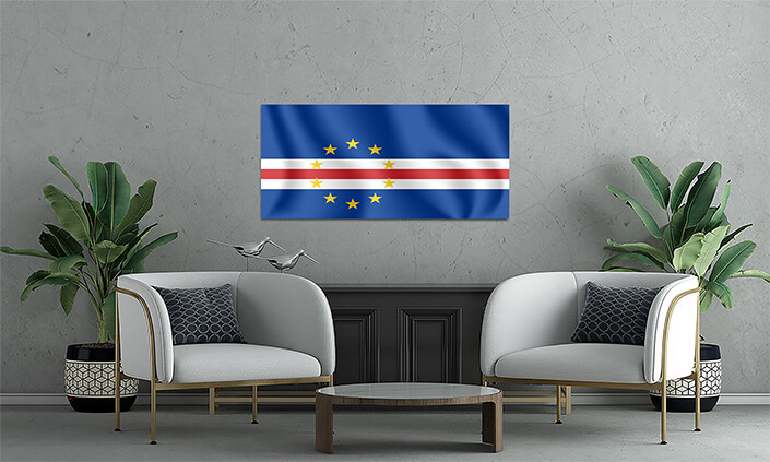 M6 0006 MP2 0000 Cape Verde (Cabo Verde) Waving Flag AOAY4213