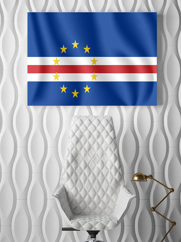 M6 0007 MP2 0000 Cape Verde (Cabo Verde) Waving Flag AOAY4213