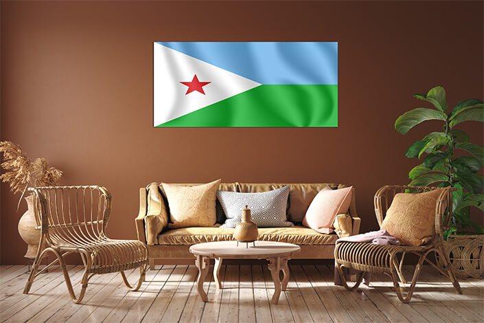 M6 0013 MP 0017 Djibouti Waving Flag AOAY4144