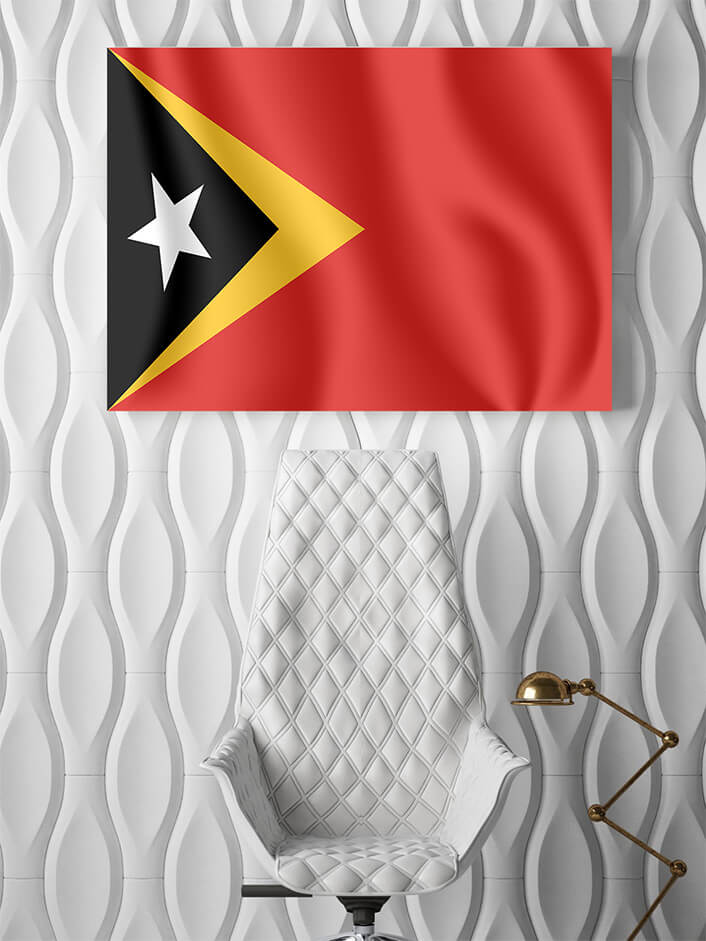 M6 0016 MP2 0009 East Timor (Timor Leste) Waving Flag AOAY4351