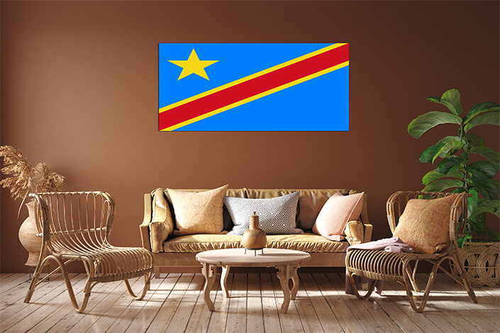M6 0025 MP 0029 Democratic Republic of the Congo Flag AOAY4248