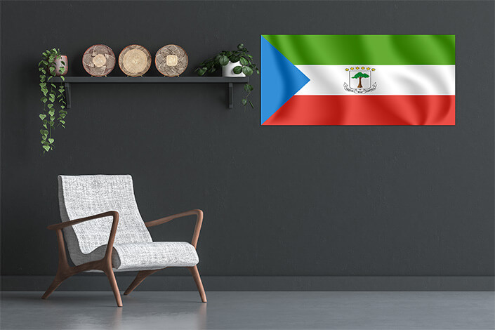 M7 0007 MP 0011 Equatorial Guinea Waving Flag AOAY4203 Copy