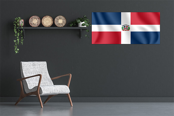M7 0011 MP 0015 Dominican Republic Waving Flag AOAY4237