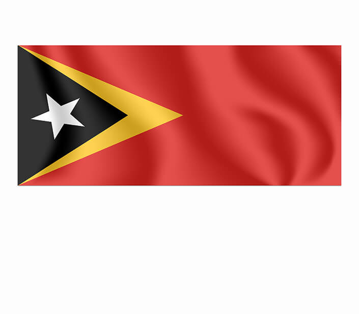 M7 0016 MP2 0009 East Timor (Timor Leste) Waving Flag AOAY4351