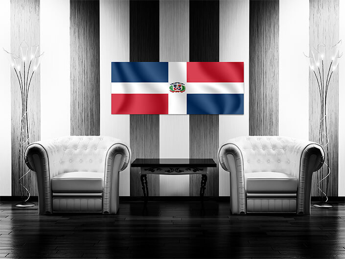 M8 0011 MP 0015 Dominican Republic Waving Flag AOAY4237