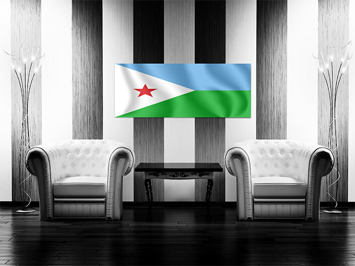 M8 0013 MP 0017 Djibouti Waving Flag AOAY4144