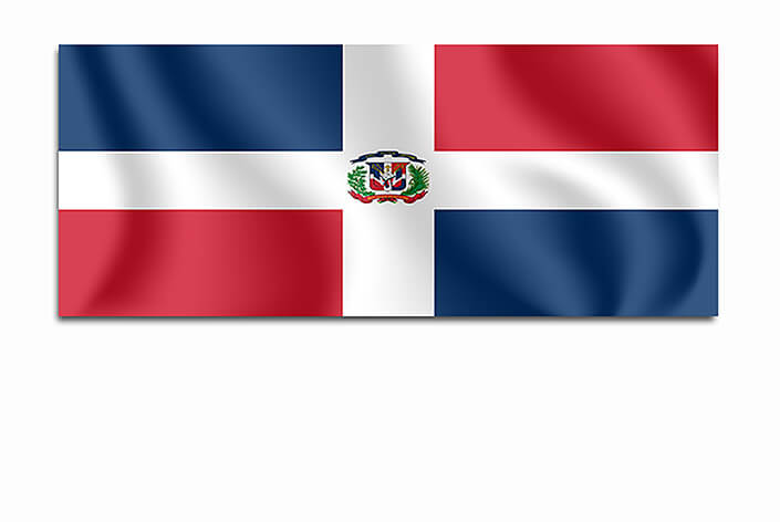 M9 0011 MP 0015 Dominican Republic Waving Flag AOAY4237