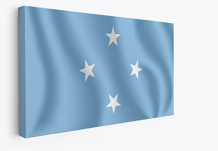 WEB001 0004 MP 0045 Micronesia Waving Flag AOAY4330