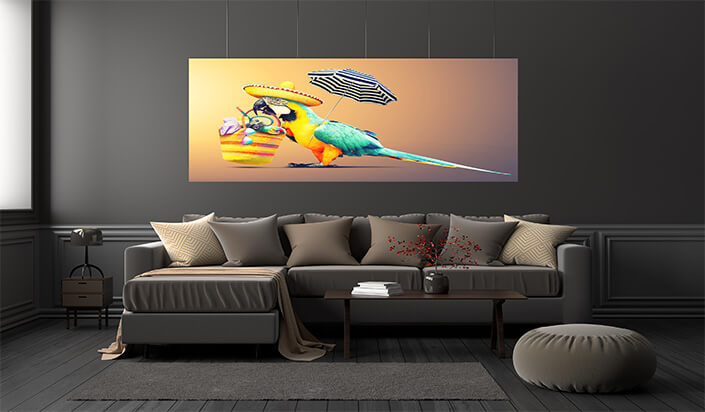 WEB01 0028 ML 0007 47273628 parrot in the sun on tropical beach summer holiday