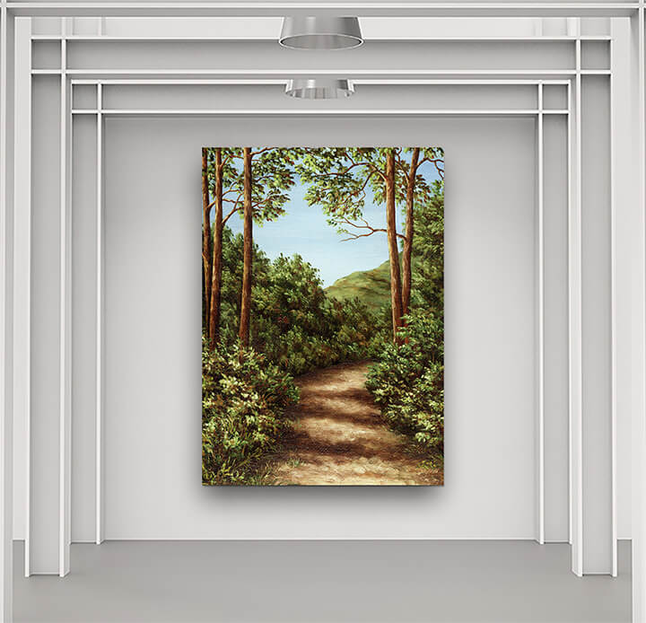 WEB01 0030 MPP 0010 P PRINT SQUARE 0011 2066125 footpath in mountain wood AOAY3902