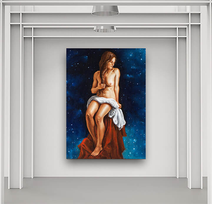 WEB01 0037 MPP 0007 10440942 oil painting on canvas of a young woman AOAY3916