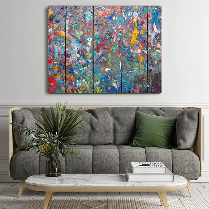 WEB03 0048 ML 0026 32078660 abstract colorful oil paint brush strokes mixing on wood AOAY3952