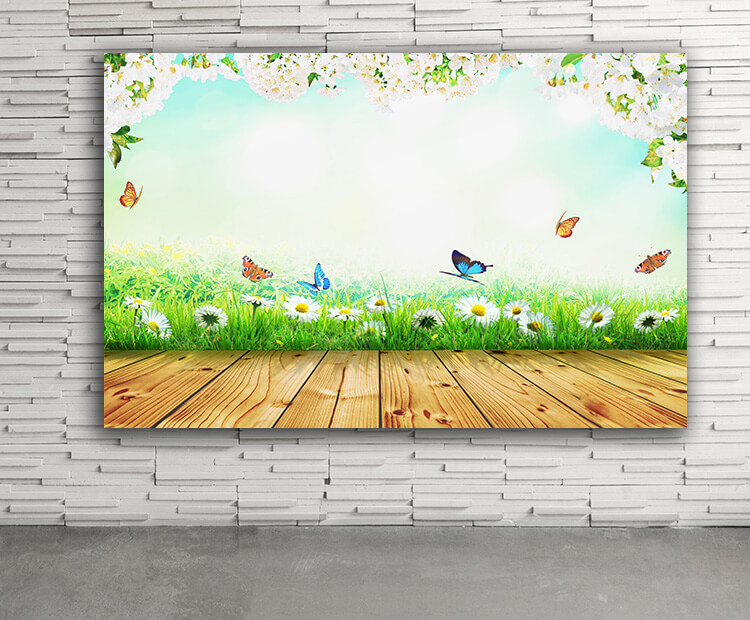 WEB03 0079 ML 0026 46962980 blossoming tree in spring with butterfly AOAY4434
