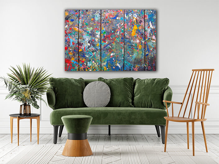 WEB04 0046 ML 0026 32078660 abstract colorful oil paint brush strokes mixing on wood AOAY3952