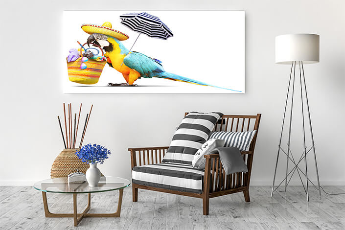 WEB04 0054 ML 0035 46944100 parrot in the sun on tropical beach summer holiday AOAY4425