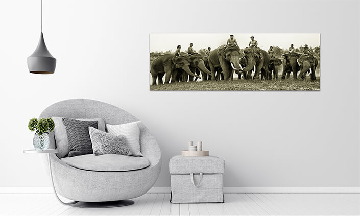 WEB05 0004 MP Panoramic 0003 35788320 spirit of asiathailand countryside farmer and elephant on the background of sunris