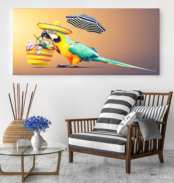 WEB05 0012 ML 0007 47273628 parrot in the sun on tropical beach summer holiday
