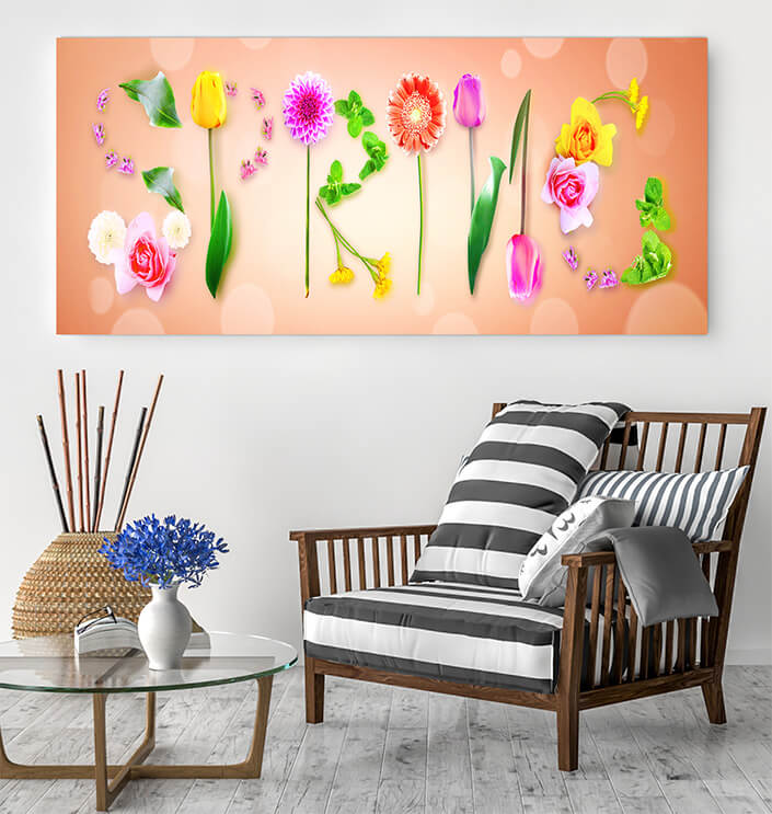 WEB05 0022 ML 0079 39032148 flowers and herbs with word spring creative floral composition AOAY4383