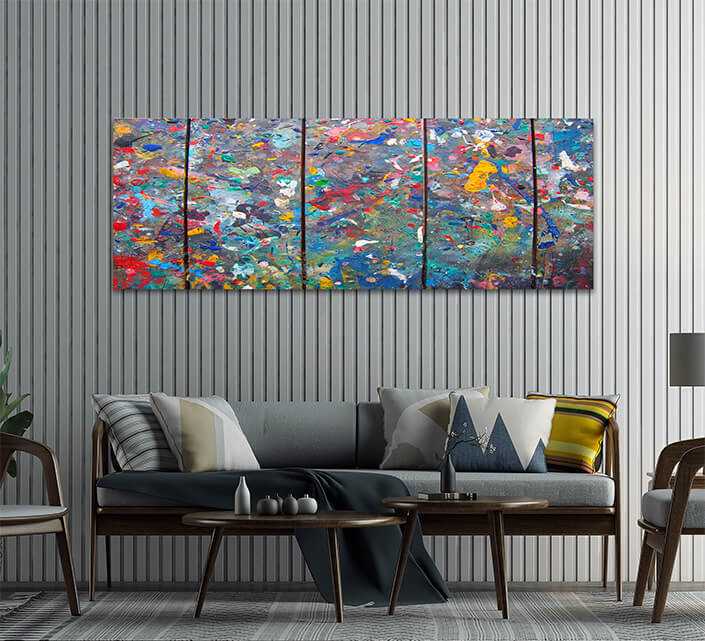WEB05 0046 ML 0026 32078660 abstract colorful oil paint brush strokes mixing on wood AOAY3952
