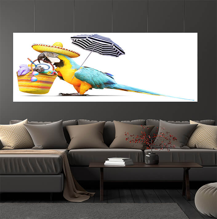 WEB06 0001 ML 0035 46944100 parrot in the sun on tropical beach summer holiday AOAY4425