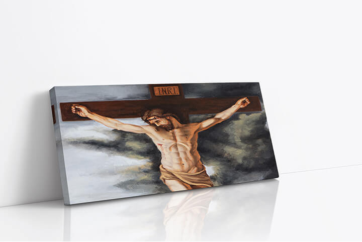 WEB09 0052 M1 10440208 oil on canvas representing jesus on the cross AOAY3783