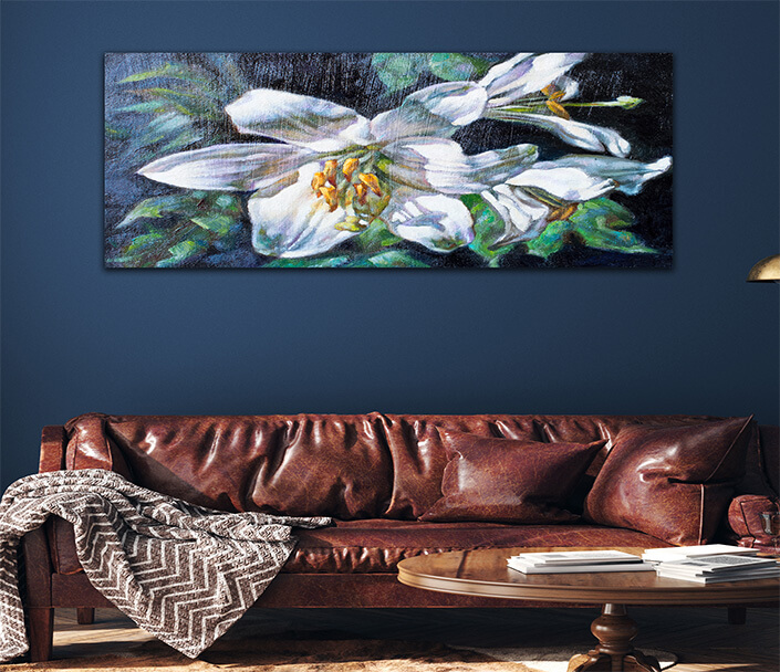 WEB 01 0011 ML 0030 20502190 oil paints on canvas of a white flower AOAY3805
