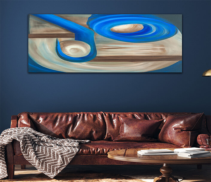 WEB 01 0024 ML 0017 22669254 abstract oil painting on canvas containing circular blue elements AOAY3818