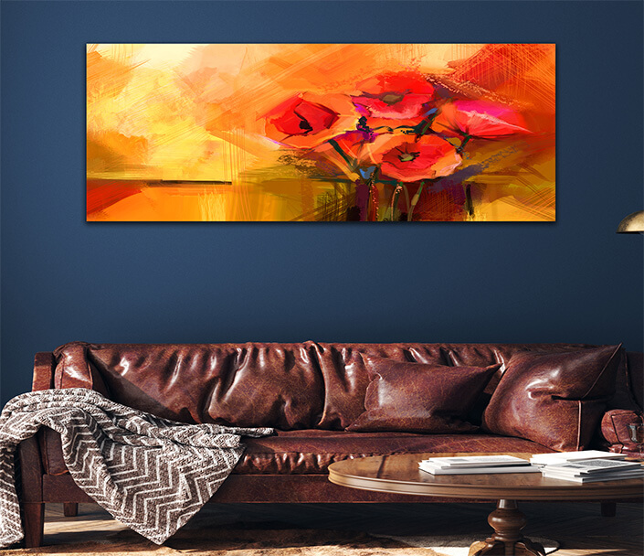 WEB 01 0032 ML 0009 22744314 abstract oil painting still life of red poppy flower colorful bouquet of spring flowers AOA