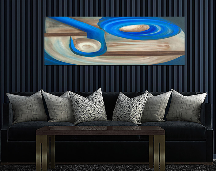WEB 02 0033 ML 0017 22669254 abstract oil painting on canvas containing circular blue elements AOAY3818