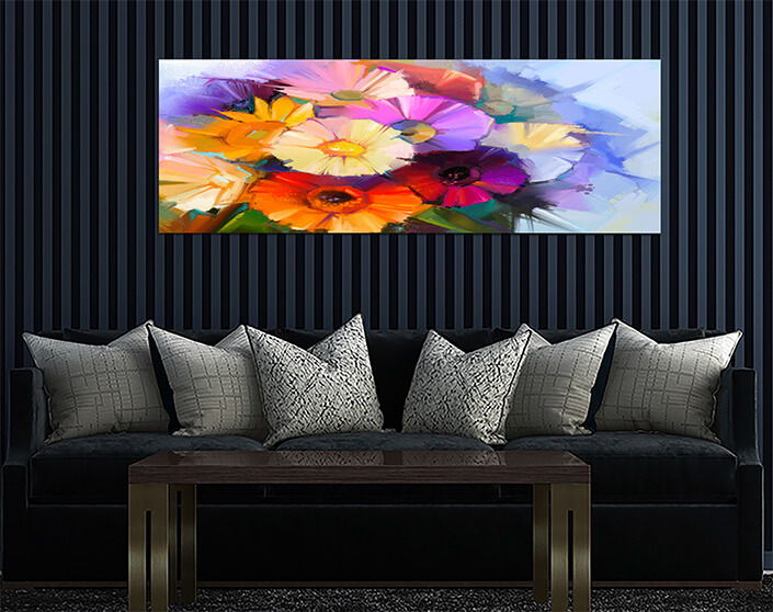 WEB 02 0043 ML 0007 22744592 oil painting still life daisy gerbera flowers AOAY3827