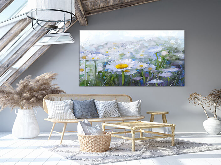 WEB 03 0021 ML 0023 21421970 oil painting white daisy flowers in the meadows AOAY3812