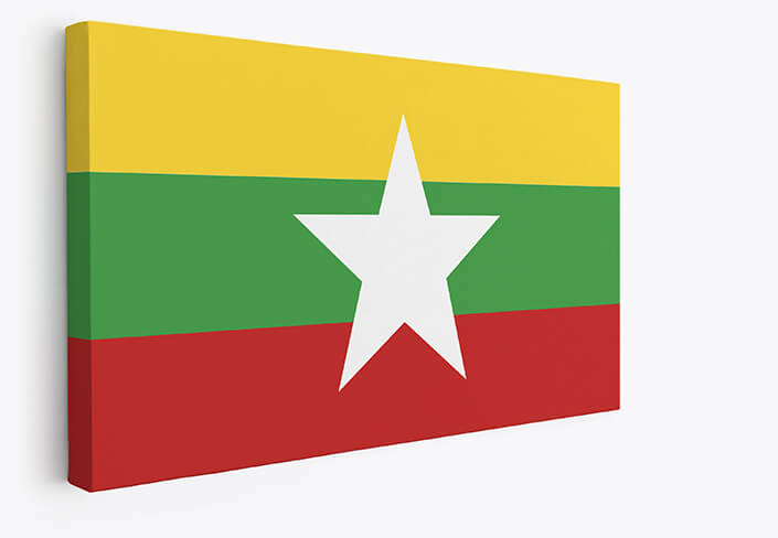 WEB001 0007 MP 0042 Myanmar (Burma) Flag AOAY4173.